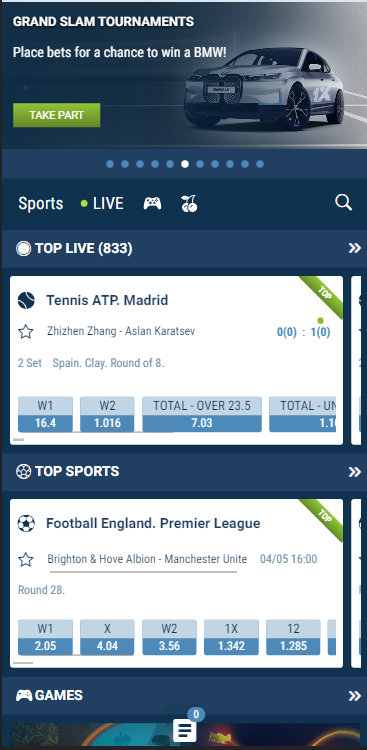 1xbet mobile app