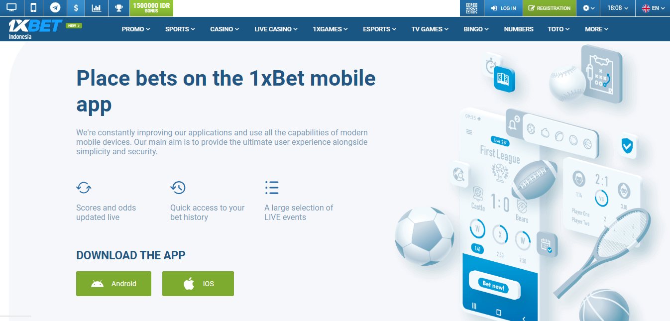 1xBet mobile app en