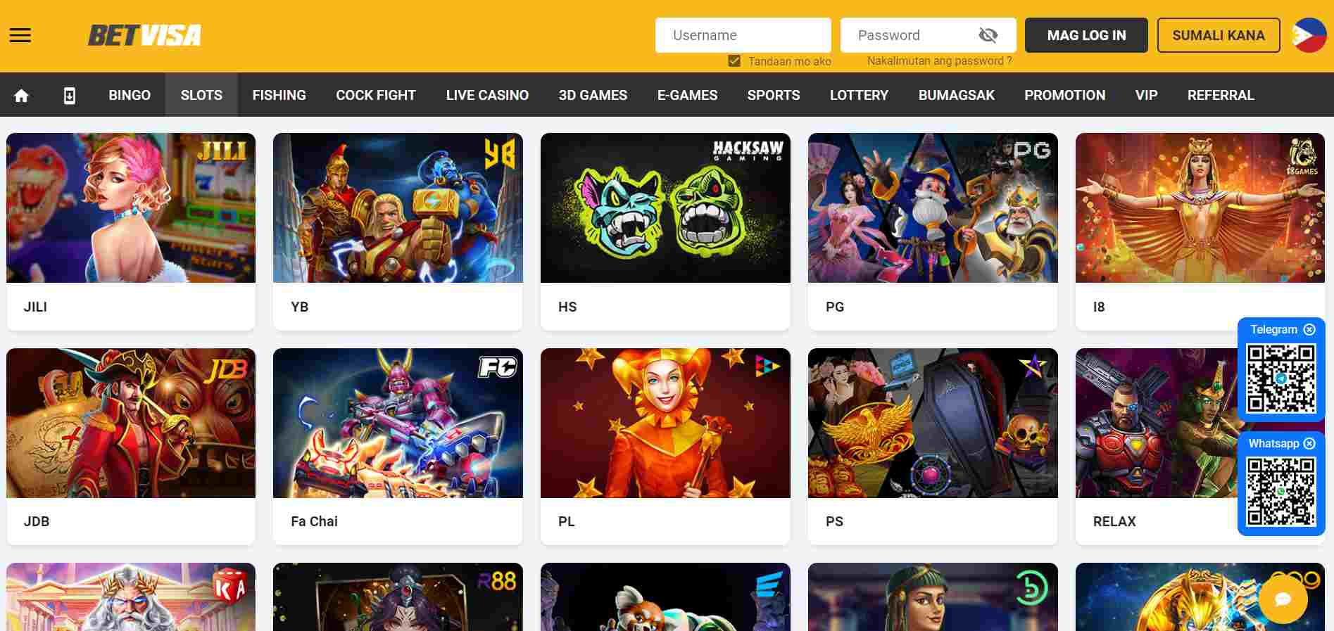 BetVisa casino PH