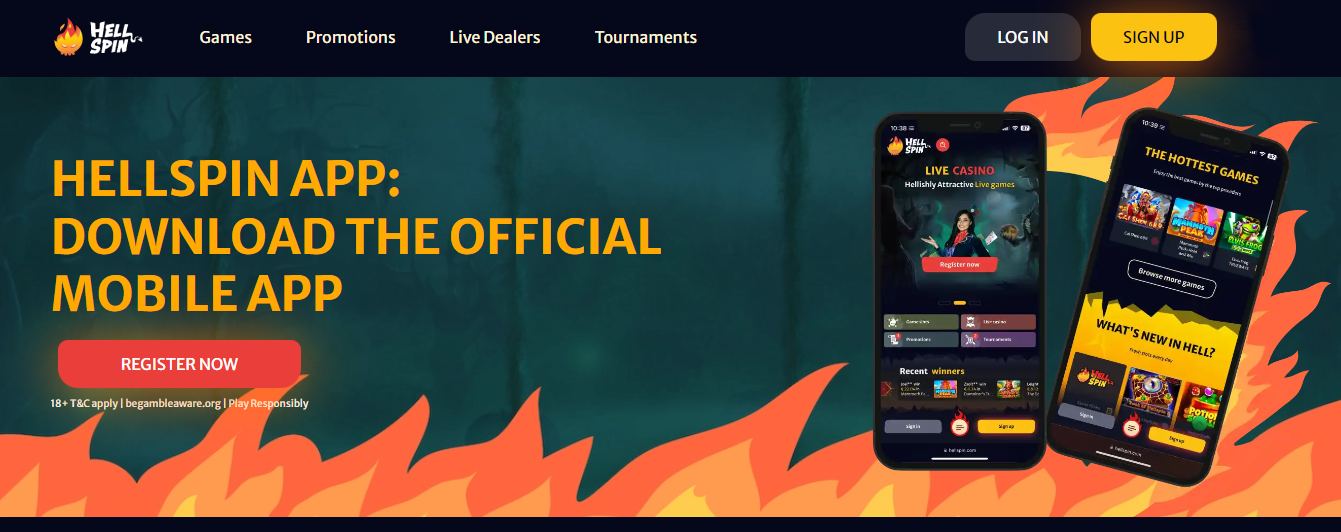 Hellspin mobile app