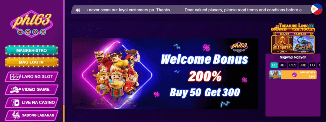 Phl63 bonus