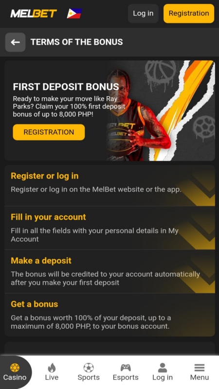 Melbet first deposit bonus terms on mobile