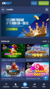 Bonuses with great prizes for casinos at 1xbet
