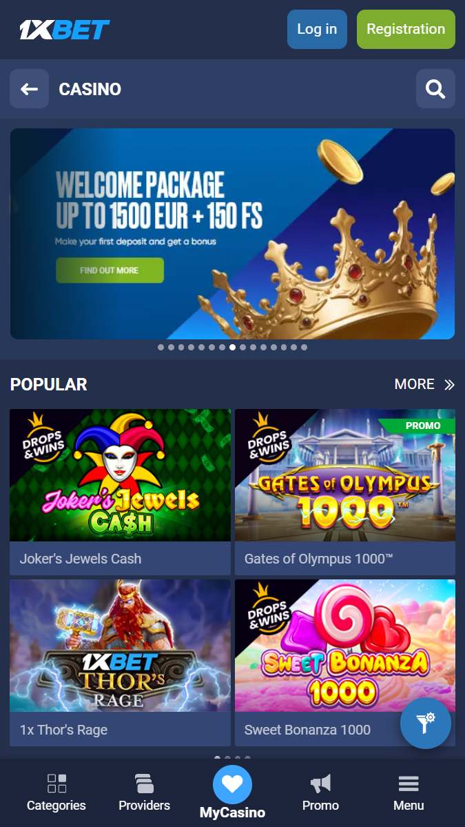 Bonuses with great prizes for casinos at 1xbet